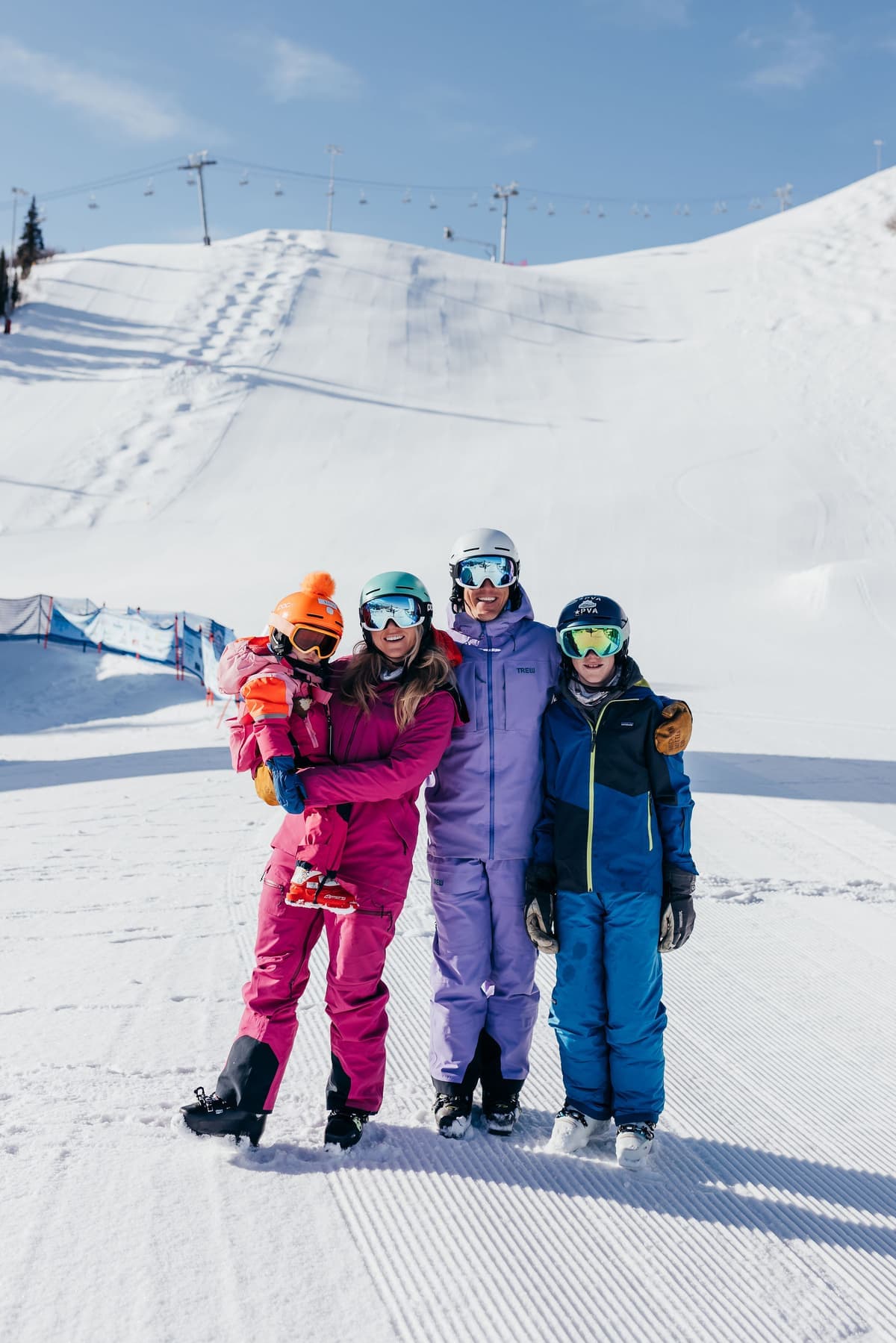 Ryan Shorter and family skiing in the Colorado mountains